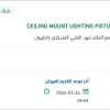 تأمين CEILING MOUNT LIGHTING FIXTURE