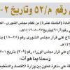 مرسوم ملكي رقم (م/52) وتاريخ 02-07-1436هـ